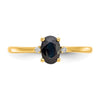 Diamond & Gemstone Birthstone Ring — Sapphire