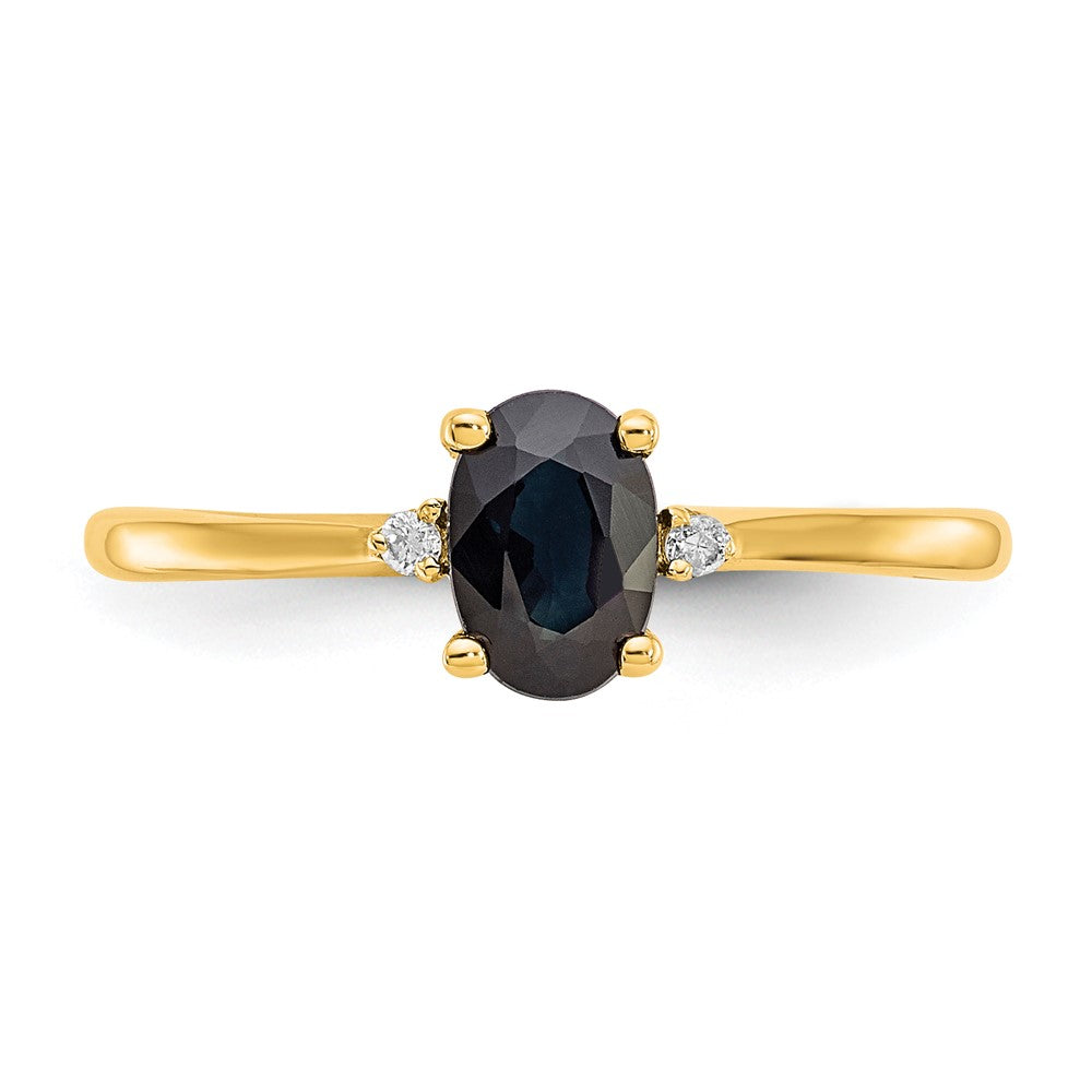 Diamond & Gemstone Birthstone Ring — Sapphire