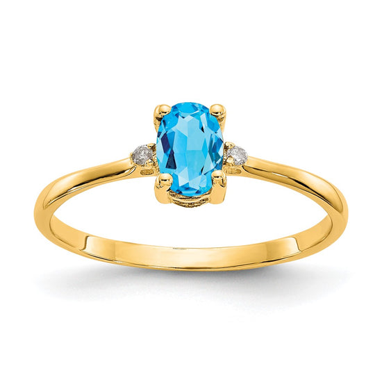 Diamond & Gemstone Birthstone Ring