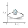 Diamond & Gemstone Birthstone Ring — Aquamarine