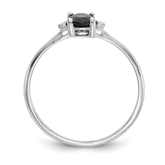 Diamond & Gemstone Birthstone Ring — Sapphire