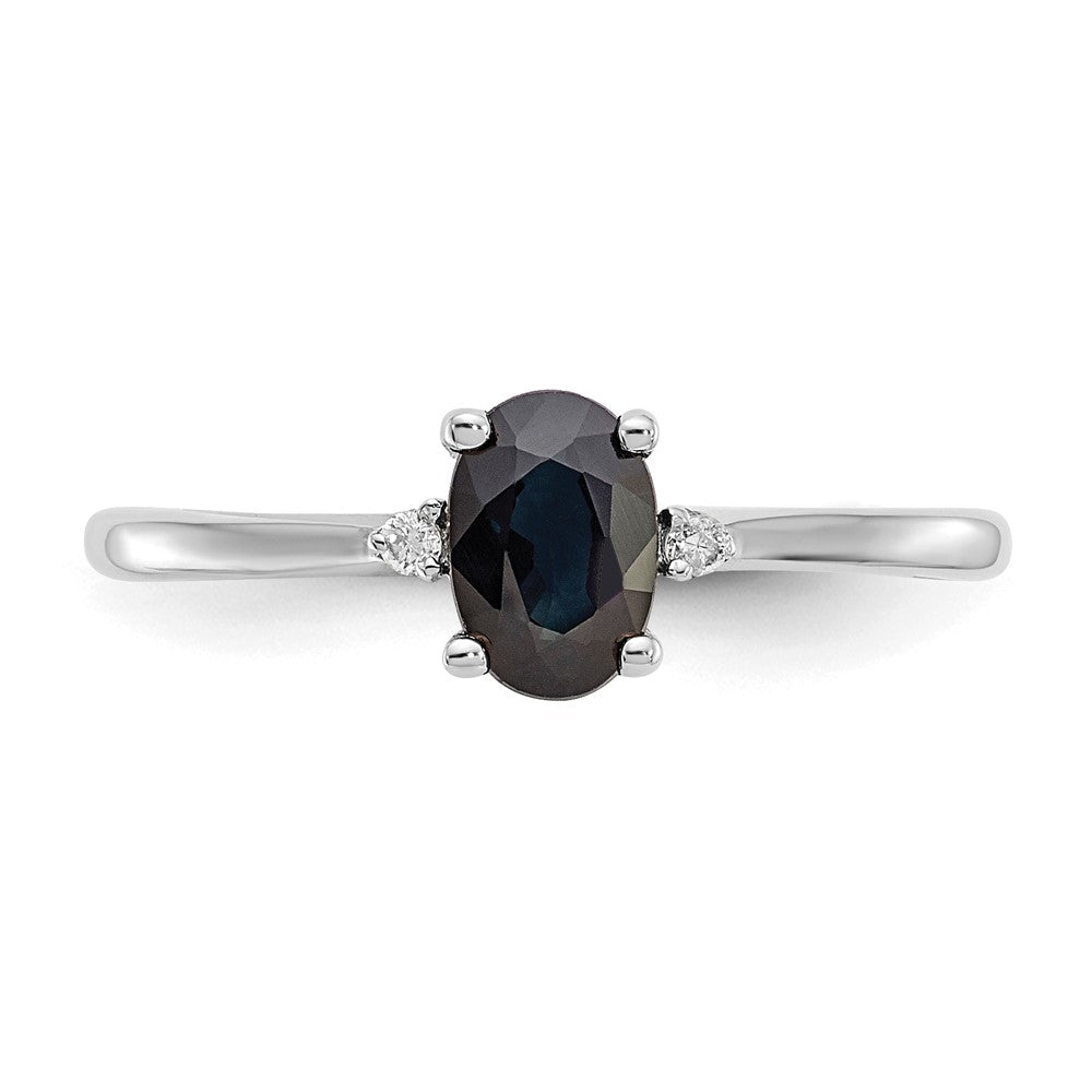 Diamond & Gemstone Birthstone Ring — Sapphire