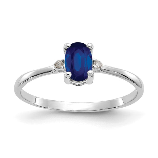 Diamond & Gemstone Birthstone Ring — Sapphire