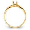 14k 6x4 Oval Birthstone Ring Mounting