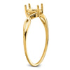 14k 6x4 Oval Birthstone Ring Mounting
