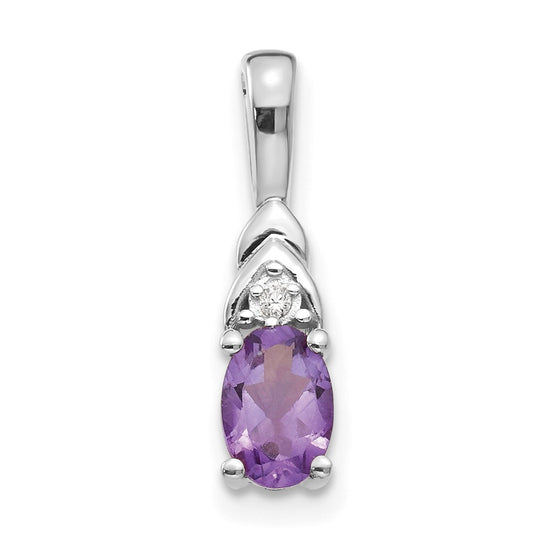 Oval Gemstone & Diamond Pendants
