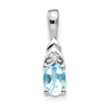 Oval Gemstone & Diamond Pendants