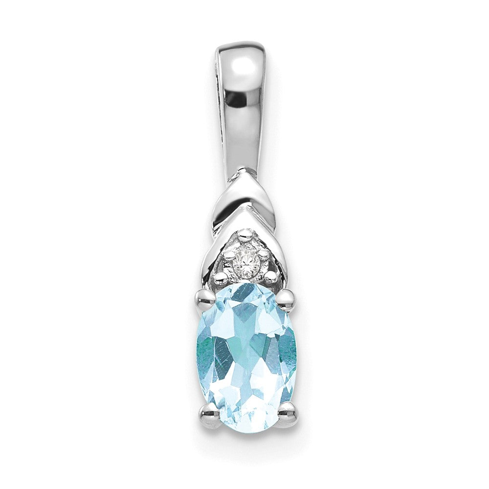 Oval Gemstone & Diamond Pendants