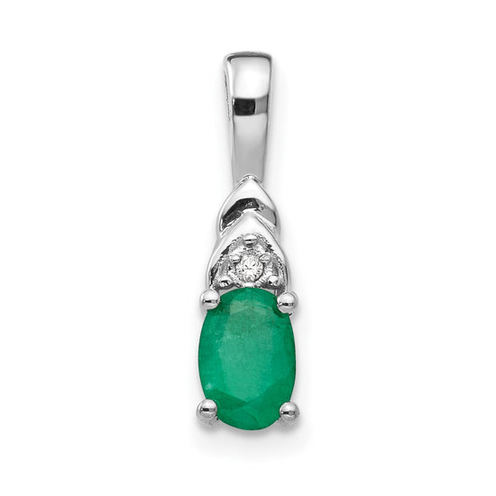 Oval Gemstone & Diamond Pendants