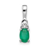 Oval Gemstone & Diamond Pendants