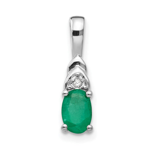 Oval Gemstone & Diamond Pendants