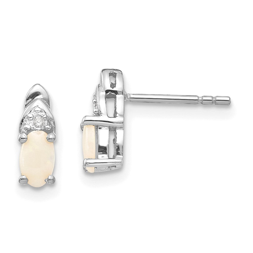 Gemstone and Diamond Earrings