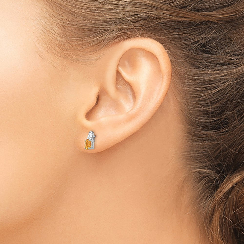 Gemstone and Diamond Earrings