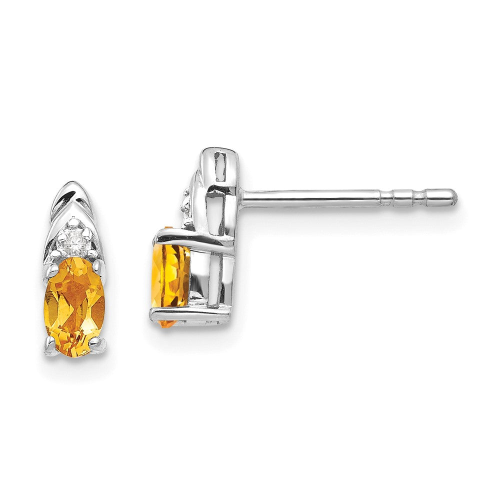 Gemstone and Diamond Earrings