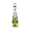 Oval Gemstone & Diamond Pendants