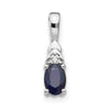 Oval Gemstone & Diamond Pendants