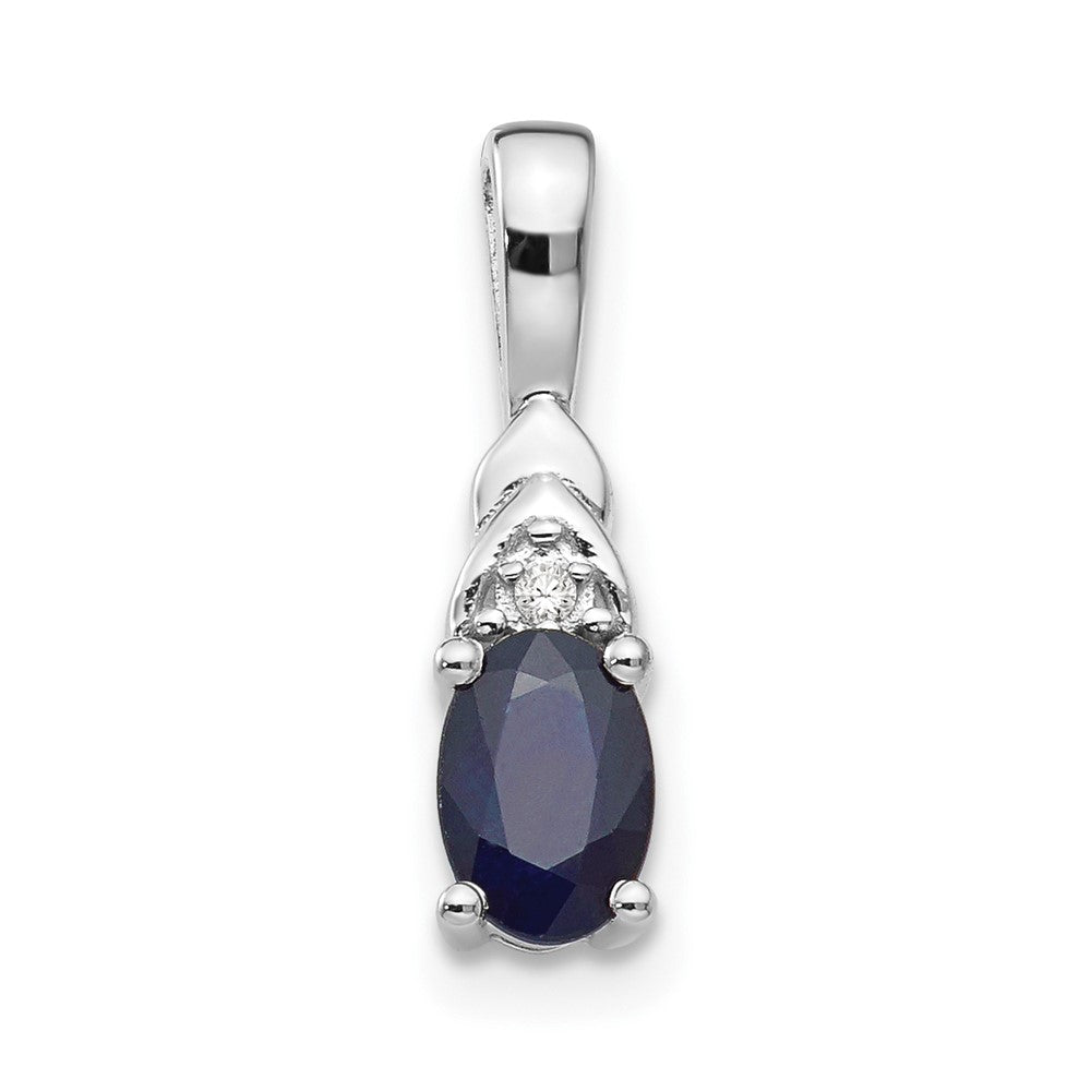 Oval Gemstone & Diamond Pendants