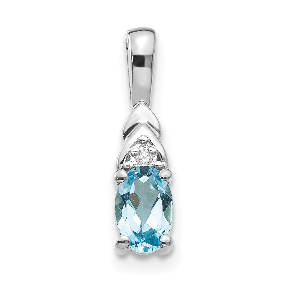 Oval Gemstone & Diamond Pendants