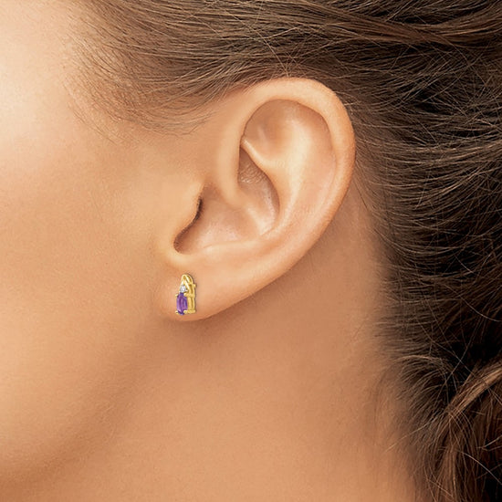 Gemstone and Diamond Earrings