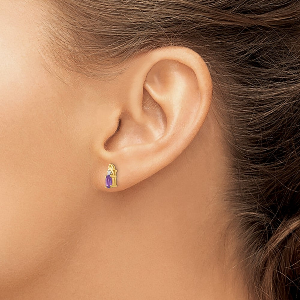 Gemstone and Diamond Earrings