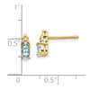 Gemstone and Diamond Earrings