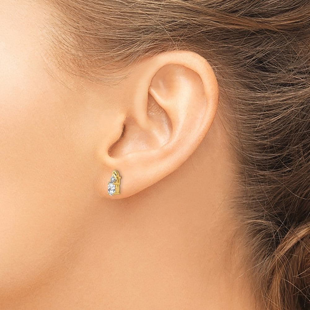 Gemstone and Diamond Earrings