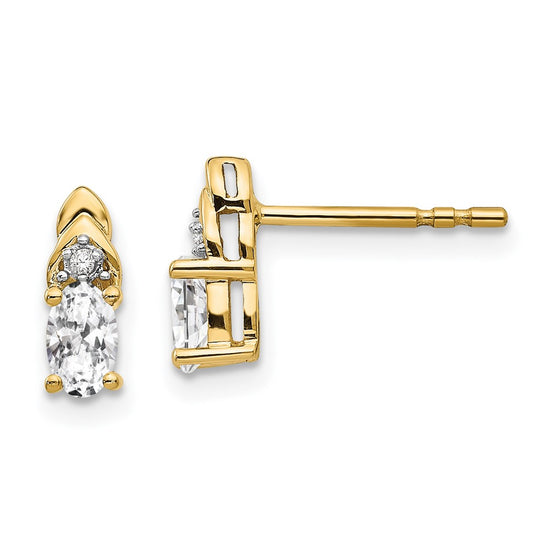 Gemstone and Diamond Earrings