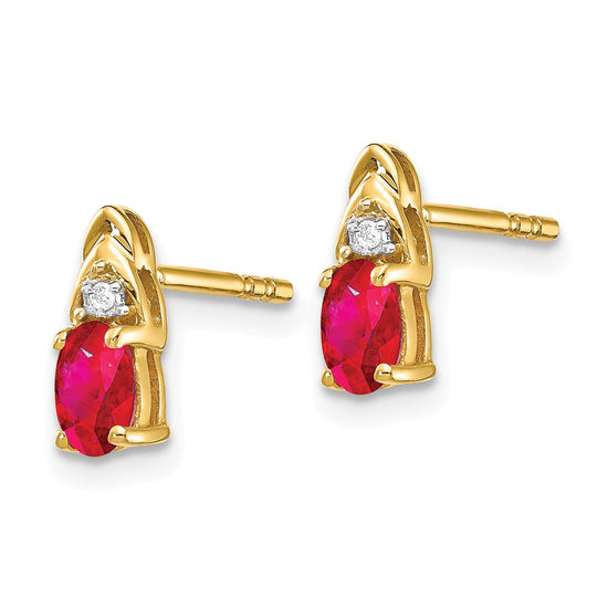Gemstone and Diamond Earrings