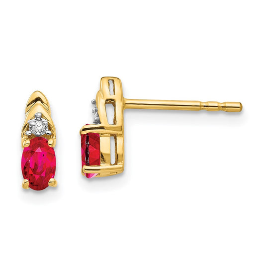 Gemstone and Diamond Earrings