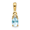 Oval Gemstone & Diamond Pendants