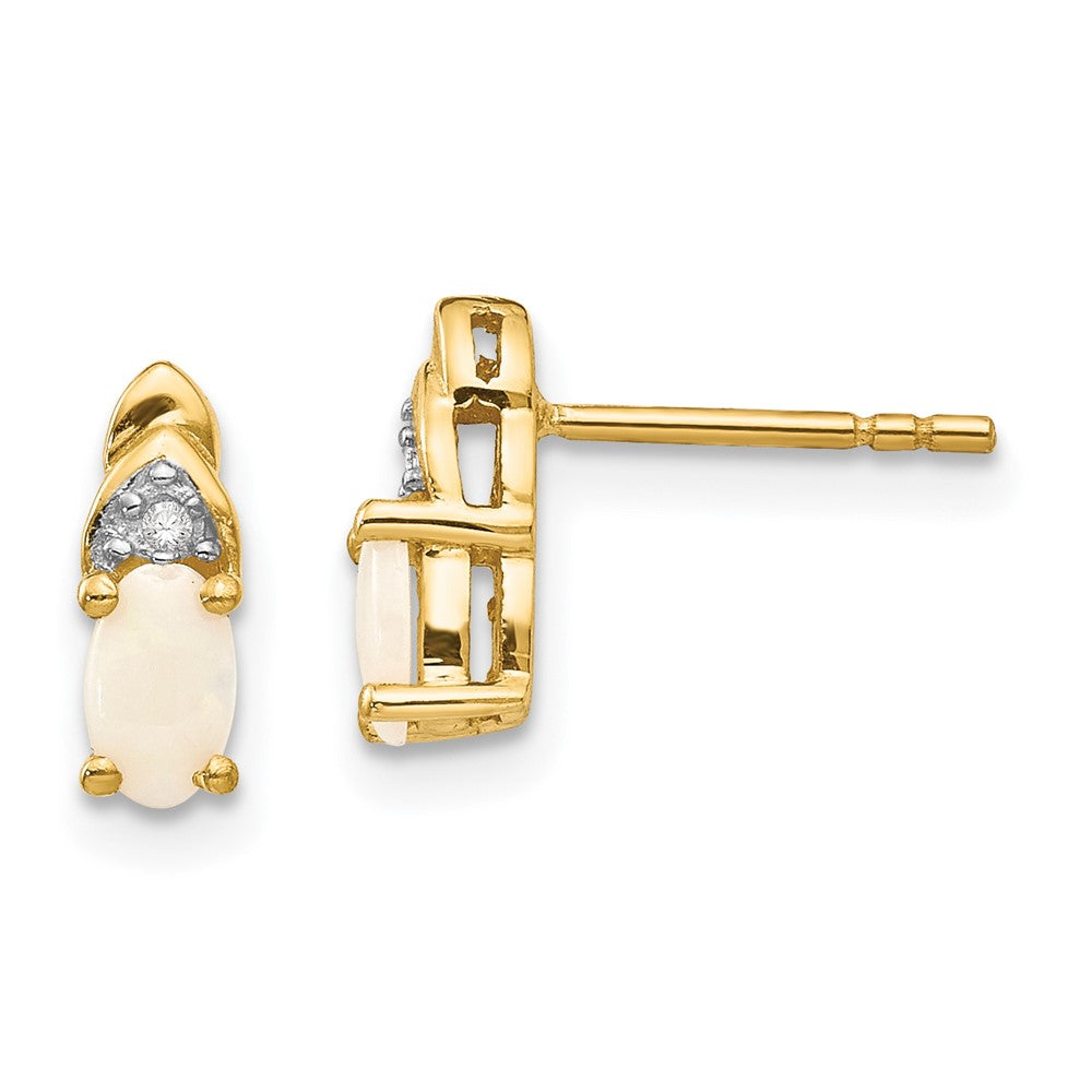 Gemstone and Diamond Earrings