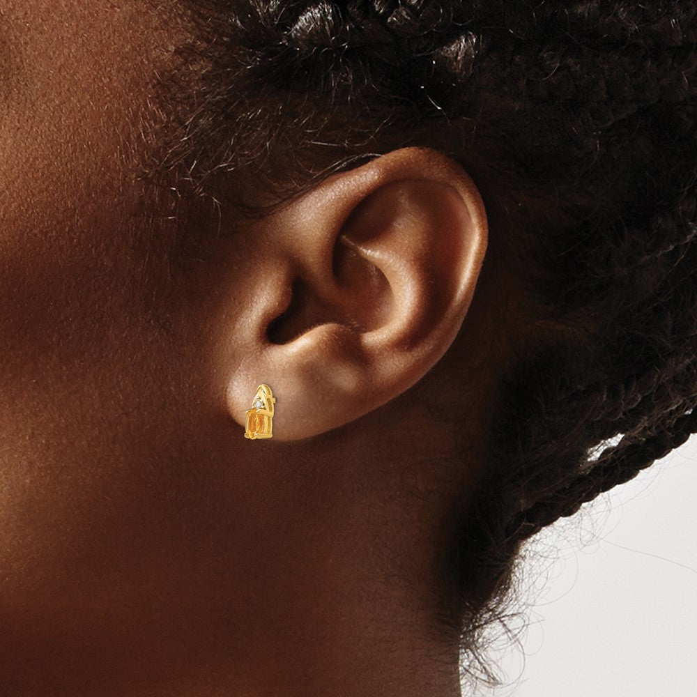 Gemstone and Diamond Earrings