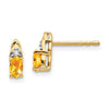 Gemstone and Diamond Earrings
