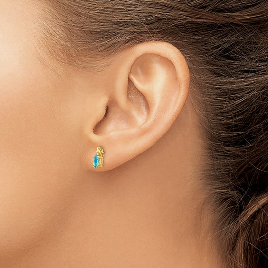 Gemstone and Diamond Earrings