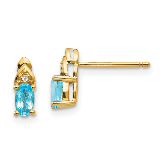 Gemstone and Diamond Earrings