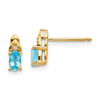 Gemstone and Diamond Earrings