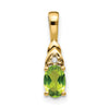 Oval Gemstone & Diamond Pendants