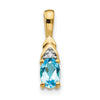 Oval Gemstone & Diamond Pendants
