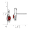 Oval Gemstone and Diamond Post Earrings