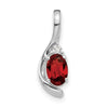 Oval Gemstone & Diamond Pendants