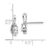 Oval Gemstone and Diamond Post Earrings