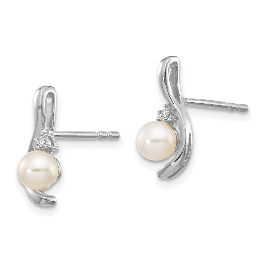 Oval Gemstone and Diamond Post Earrings