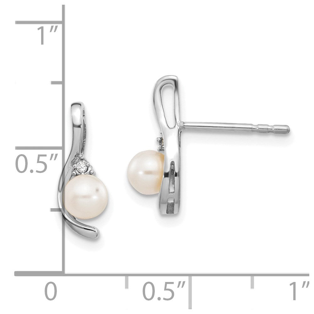 Oval Gemstone and Diamond Post Earrings
