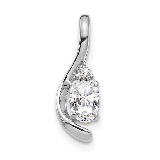 Oval Gemstone & Diamond Pendants