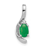 Oval Gemstone & Diamond Pendants