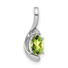 Oval Gemstone & Diamond Pendants