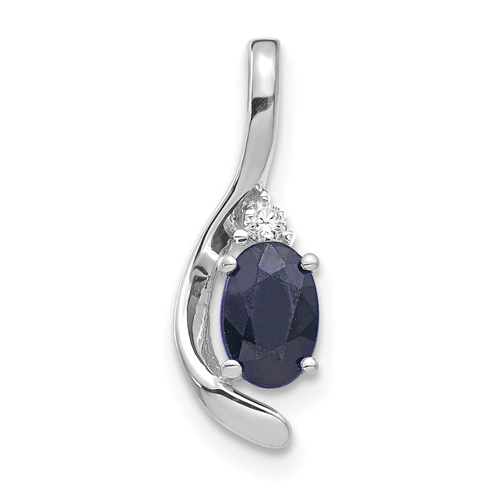 Oval Gemstone & Diamond Pendants