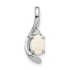 Oval Gemstone & Diamond Pendants