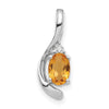 Oval Gemstone & Diamond Pendants