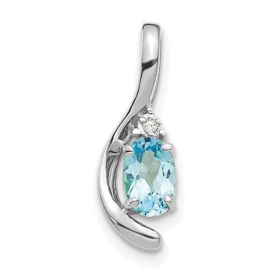 Oval Gemstone & Diamond Pendants